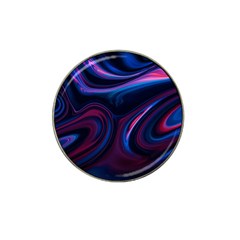 Purple Blue Swirl Abstract Hat Clip Ball Marker (10 Pack) by Jancukart