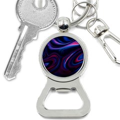 Purple Blue Swirl Abstract Bottle Opener Key Chain by Jancukart