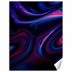 Purple Blue Swirl Abstract Canvas 12  X 16 