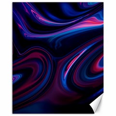 Purple Blue Swirl Abstract Canvas 16  X 20 