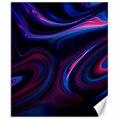 Purple Blue Swirl Abstract Canvas 20  X 24 