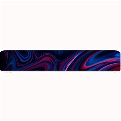 Purple Blue Swirl Abstract Small Bar Mat by Jancukart