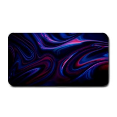 Purple Blue Swirl Abstract Medium Bar Mat