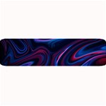 Purple Blue Swirl Abstract Large Bar Mat 32 x8.5  Bar Mat