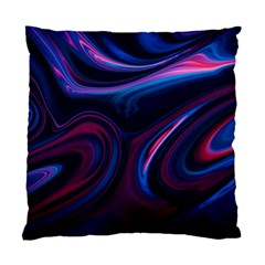 Purple Blue Swirl Abstract Standard Cushion Case (one Side) by Jancukart