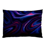 Purple Blue Swirl Abstract Pillow Case (Two Sides) Back