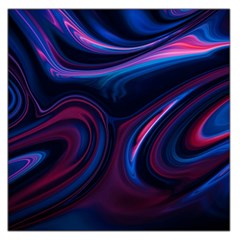 Purple Blue Swirl Abstract Square Satin Scarf (36  X 36 )