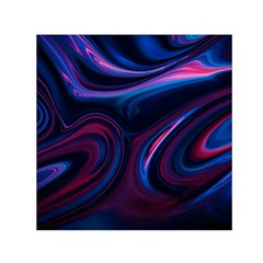 Purple Blue Swirl Abstract Square Satin Scarf (30  X 30 )