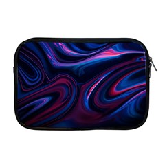 Purple Blue Swirl Abstract Apple Macbook Pro 17  Zipper Case