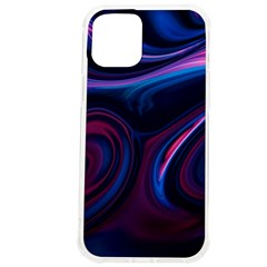 Purple Blue Swirl Abstract Iphone 12 Pro Max Tpu Uv Print Case