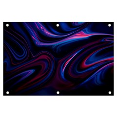 Purple Blue Swirl Abstract Banner And Sign 6  X 4 