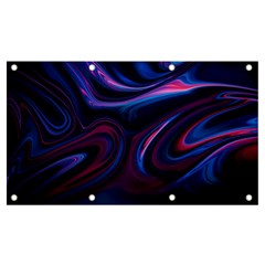 Purple Blue Swirl Abstract Banner And Sign 7  X 4 