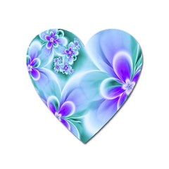 Abstract Flowers Flower Abstract Heart Magnet by Jancukart