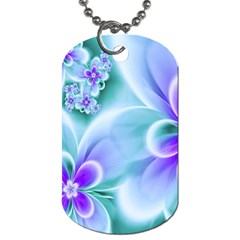 Abstract Flowers Flower Abstract Dog Tag (two Sides)