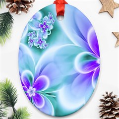 Abstract Flowers Flower Abstract Oval Ornament (two Sides) by Jancukart