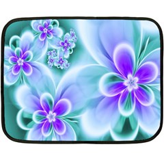 Abstract Flowers Flower Abstract Fleece Blanket (mini)