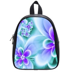 Abstract Flowers Flower Abstract School Bag (small)