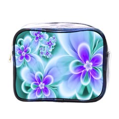 Abstract Flowers Flower Abstract Mini Toiletries Bag (one Side)