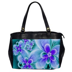 Abstract Flowers Flower Abstract Oversize Office Handbag