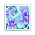 Abstract Flowers Flower Abstract Memory Card Reader (Square) Front