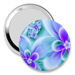 Abstract Flowers Flower Abstract 3  Handbag Mirrors