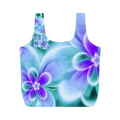 Abstract Flowers Flower Abstract Full Print Recycle Bag (m)