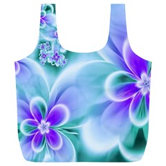 Abstract Flowers Flower Abstract Full Print Recycle Bag (xl)