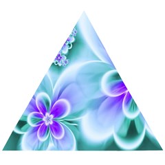 Abstract Flowers Flower Abstract Wooden Puzzle Triangle