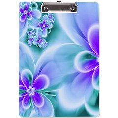 Abstract Flowers Flower Abstract A4 Acrylic Clipboard by Jancukart