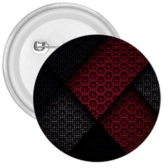 Red Black Abstract Pride Abstract Digital Art 3  Buttons