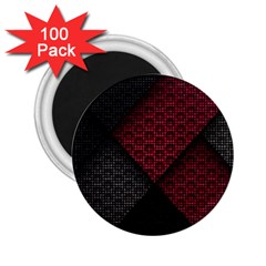 Red Black Abstract Pride Abstract Digital Art 2 25  Magnets (100 Pack)  by Jancukart