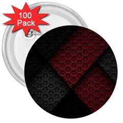 Red Black Abstract Pride Abstract Digital Art 3  Buttons (100 Pack) 