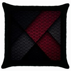 Red Black Abstract Pride Abstract Digital Art Throw Pillow Case (black)