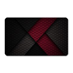 Red Black Abstract Pride Abstract Digital Art Magnet (rectangular)