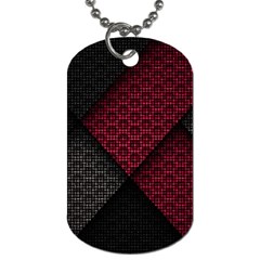 Red Black Abstract Pride Abstract Digital Art Dog Tag (two Sides) by Jancukart