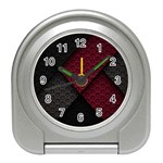 Red Black Abstract Pride Abstract Digital Art Travel Alarm Clock Front