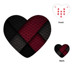 Red Black Abstract Pride Abstract Digital Art Playing Cards Single Design (heart)