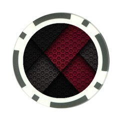 Red Black Abstract Pride Abstract Digital Art Poker Chip Card Guard