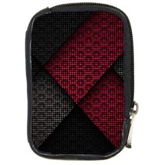 Red Black Abstract Pride Abstract Digital Art Compact Camera Leather Case