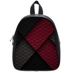 Red Black Abstract Pride Abstract Digital Art School Bag (Small) Front