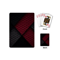 Red Black Abstract Pride Abstract Digital Art Playing Cards Single Design (mini)