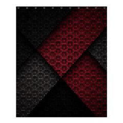 Red Black Abstract Pride Abstract Digital Art Shower Curtain 60  X 72  (medium)  by Jancukart