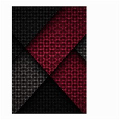 Red Black Abstract Pride Abstract Digital Art Small Garden Flag (two Sides)