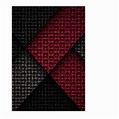 Red Black Abstract Pride Abstract Digital Art Large Garden Flag (two Sides)