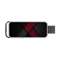 Red Black Abstract Pride Abstract Digital Art Portable Usb Flash (one Side) by Jancukart