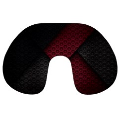 Red Black Abstract Pride Abstract Digital Art Travel Neck Pillow