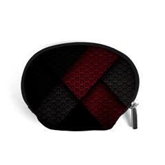 Red Black Abstract Pride Abstract Digital Art Accessory Pouch (small) by Jancukart