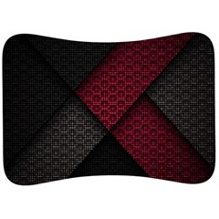 Red Black Abstract Pride Abstract Digital Art Velour Seat Head Rest Cushion