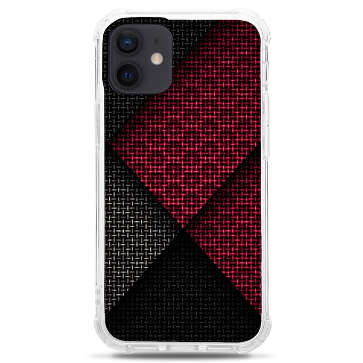 Red Black Abstract Pride Abstract Digital Art iPhone 12 mini TPU UV Print Case	