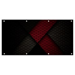 Red Black Abstract Pride Abstract Digital Art Banner And Sign 8  X 4  by Jancukart